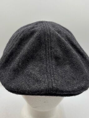 Impermeable By Weatherproof Men’s Wool Blend Newsboy/Flat Black Cap Large